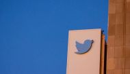 A view of the Twitter logo at its corporate headquarters in San Francisco, California, US, on October 27, 2022. REUTERS/Carlos Barria
