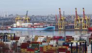 Vaga Maersk container ship is moored in the port of Saint Petersburg, Russia April 18, 2022.  File Photo / Reuters