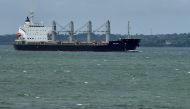 The Panama-flagged bulk carrier ship, the Navi Star arrives at Foynes Port delivering 33,000 tonnes of Ukrainian corn to Ireland after departing Odessa following the formation of the Black Sea Grain Initiative, in Foynes, Ireland, August 20, 2022. (REUTERS/Clodagh Kilcoyne)
