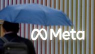 The logo of Meta Platforms is seen in Davos, Switzerland, on May 22, 2022.  File Photo / Reuters