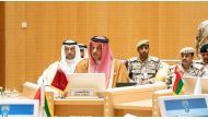Deputy Prime Minister and Minister of State for Defense Affairs H E Dr. Khalid bin Mohammed Al Attiyah attending the 19h session of GCC Joint Defense Council held at the GCC General Secretariat headquarters in Riyadh.