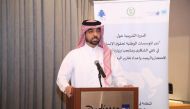 Secretary-General of the Doha-based Arab Network of National Human Rights Institutions Sultan bin Hassan Al Jamali speaking at a training course organised by ANNHRI in Beirut, Lebanon. 
