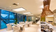 A view of the Premium Lounge of Qatar Airways at Suvarnabhumi Airport in Bangkok.
