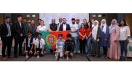 Winners and officials of ‘Goalanza. Quiz With A Kick!’ contest.