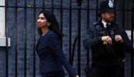British Interior Minister Suella Braverman walks outside Number 10 Downing Street, in London, Britain, on October 25, 2022. File Photo / Reuters