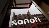 Sanofi logo at the company's headquarters during the annual results news conference in Paris, France, February 4, 2022. (REUTERS/Benoit Tessier)