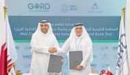GORD Founding Chairman Dr. Yousef Alhorr with Qatar Rail’s Chief of Service Delivery, Eng. Abdulla Saif Al Sulaiti at the event.
