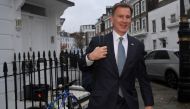 British Chancellor of the Exchequer Jeremy Hunt leaves his home, in London, Britain, on November 17, 2022. REUTERS/Toby Melville