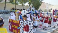 Pakistan International School students taking part in the celebrations.