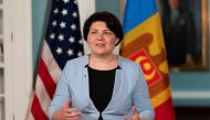 Prime Minister of Moldova Natalia Gavrilita speaks in the Treaty Room at the State Department, before a meeting with Secretary of State Antony Blinken, in Washington, US, on July 19, 2022. File Photo / Reuters
