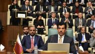 Permanent Representative of Qatar to the Arab League and Qatar's  Ambassador to Egypt H E Salem Mubarak Al Shafi during the event in Cairo.