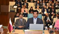 Permanent Representative of Qatar to the League of Arab States and Qatar's Ambassador to Egypt H E Salem Mubarak Al Shafi taking part in 14th session of the Arab Ministerial Water Council.