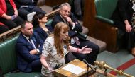Deputy leader of the Labour Party Angela Rayner speaks at the House of Commons in London, Britain, November 16, 2022. (Reuters)