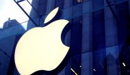 The Apple Inc. logo is seen hanging at the entrance to the Apple store on 5th Avenue in Manhattan, New York, US, October 16, 2019.  File Photo / Reuters