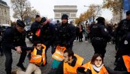 French police remove environmental activists of 