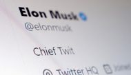 Elon Musk's Twitter account is seen in this illustration taken October 28, 2022. File Photo / Reuters