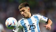 Argentina's Lisandro Martinez in action during the  FIFA World Cup Qatar 2022 quarter final match against the Netherlands at Lusail Stadium, Lusail, Qatar, on December 9, 2022. File Photo / Reuters