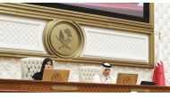The Shura Council Speaker H E Hassan bin Abdullah Al Ghanim (right) chairing its regular weekly session held yesterday. Deputy Speaker H E Dr. Hamda bint Hassan Al Sulaiti is also seen.
