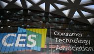 Signs advertise CES 2023, the world's largest annual consumer electronics show, outside the Las Vegas Convention Center on January 3, 2023 in Las Vegas Nevada. Photo by Robyn BECK / AFP