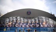This file photo taken on October 10, 2022 shows a general view of the Parc des Princes stadium in Paris, on the eve of their UEFA Champions League 1st round day 4 group H football match against Benfica. - The Parc des Princes 