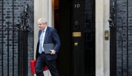 File Photo: British Prime Minister Boris Johnson walks outside 10 Downing Street in London, Britain, January 31, 2022. (REUTERS/May James)