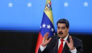 Venezuelan President Nicolas Maduro speaks during a press conference following the ruling Socialist Party's victory in legislative elections that were boycotted by the opposition in Caracas, Venezuela, on December 8, 2020.   File Photo / Reuters