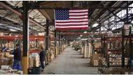 A tableware factory in Newell, West Virginia.Photographer: Luke Sharrett/Bloomberg
