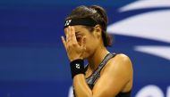 September 8, 2022 France's Caroline Garcia reacts during her semifinal match against Tunisia's Ons Jabeur. File Photo: Reuters/Shannon Stapleton