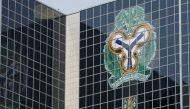The Central Bank of Nigeria's logo is seen on its headquarters building in Abuja, Nigeria, on January 22, 2018. File Photo / Reuters