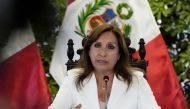 Peru's President Dina Boluarte speaks as she meets with foreign press, in Lima, Peru on January 24, 2023. File Photo / Reuters
