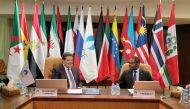 President of the GECF, H E Gabriel M. Obiang Lima, Minister of Mines and Hydrocarbons, Republic of Equatorial Guinea and  GECF General Secretary at the launch.