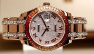 A Datejust watch of Swiss manufacturer Rolex is displayed at the Baselworld watch and jewellery fair in Basel, Switzerland, on March 26, 2018.  File Photo / Reuters