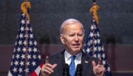 US President Joe Biden speaks during the 71st National Prayer Breakfast at the US Capitol in Washington, DC, on February 2, 2023. (Photo by Andrew Caballero-Reynolds / AFP)