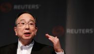 Bank of Japan Deputy Governor Masayoshi Amamiya speaks during a Reuters Newsmaker event in Tokyo, Japan, on July 5, 2019. (REUTERS/Issei Kato)