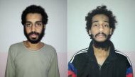 A combination picture shows Alexanda Kotey and Shafee Elsheikh, who the Syrian Democratic Forces (SDF) claim are British nationals, in these undated handout pictures in Amouda, Syria released February 9, 2018. Syrian Democratic Forces/Handout via REUTERS