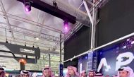 H E Mohammed bin Ali Al Mannai, Minister of Communications and Information Technology, along with senior officials from MCIT Qatar and the Communications Regulatory Authority (CRA) during conference. 