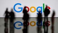 This file illustration photo taken on February 14, 2020, shows the US multinational technology and Internet-related services company Google logo in Brussels. (Photo by Kenzo TRIBOUILLARD / AFP)