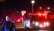 Police and emergency vehicles are on the scene of an active shooter situation on the campus of Michigan State University on February 13, 2023 in Lansing, Michigan. Bill Pugliano/Getty Images/AFP 