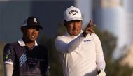 Thailand’s Suradit Yongcharoenchai during the International Series Qatar at the Doha Golf Club yesterday. PIC: Asian Tour