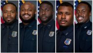 Officers who were terminated after their involvement in a traffic stop that ended with the death of Tyre Nichols, pose in a combination of undated photographs in Memphis, Tennessee, U.S. From left are officers Demetrius Haley, Desmond Mills, Jr., Emmitt Martin III, Justin Smith and Tadarrius Bean. Memphis Police Department/Handout via REUTERS.
