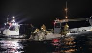 File Photo: Sailors assigned to Explosive Ordnance Disposal Group 2 recover a high-altitude surveillance balloon off the coast of Myrtle Beach, South Carolina, in the Atlantic ocean on February 5, 2023. (Photo by Petty Officer 1st Class Tyler Thompson / US Navy / AFP)