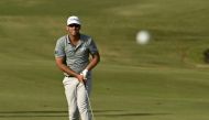 Andy Ogletree during third round yesterday.