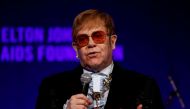 Elton John speaks during the Elton John AIDS Foundation's Gala in New York City, NY, US, November 5, 2018. (REUTERS/Caitlin Ochs)