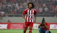 Olympiacos' Marcelo during his presentation at Karaiskaki Stadium, Piraeus, Greece, on September 5, 2022. REUTERS/Louiza Vradi

