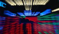 A screen shows the numbers after closing bell at the New York Stock Exchange NYSE on September 27, 2019 at Wall Street. AFP / Johannes Eisele

