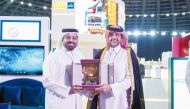 Consul General of Qatar in Jeddah, Rashid bin Saeed Al Khayarin, at Qatar Tourism’s booth.