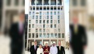 Guest Relations Supervisor Bianca Alexandra Bogdan and other officials with best receptionist award