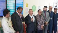 Ambassador of Indonesia to Qatar, H E Ridwan Hassan (third left) along with other officials of Future Medical Center and Future Dental Center.