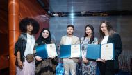 Regional Agricultural Counselor at USDA Foreign Agricultural Service Valerie Brown and Deputy Chief of US Mission in Doha Natalie Baker with chefs Aisha Al Tamimi, Ritika Williams, and Murat Yilmaz. Pic: Mohamed Elshaer