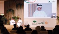 Ali Taleb Al Henzab during a discussion at Earthna Summit 2023 closing session. 
